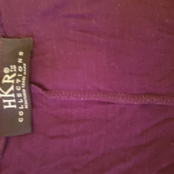 AUBERGINE PURPLE HIGH-LOW TOP (very soft fabric) - Picture 2 of 3